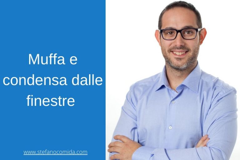 muffa e condensa dalle finestre